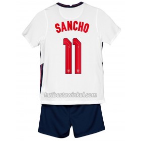 Engeland Sancho 11 Voetbaltenues Kind Thuis EK 2020 - SS (+ Korte broeken)